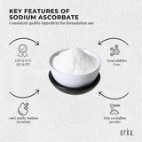 Orku 10Kg Sodium Ascorbate - High Purity Soluble Crystalline Powder Ingredient - Rear View