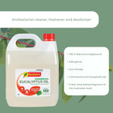 4L Commercial Cleaner Natural Bosisto's Eucalyptus Oil Floor Kitchen Bathroom - Side View