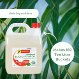 4L Commercial Cleaner Natural Bosisto's Eucalyptus Oil Floor Kitchen Bathroom - Rear View
