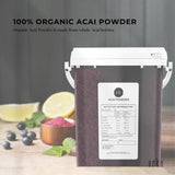 Organic Acai Powder 700g Bucket - Premium Superfood from Amazon Berries - Front View