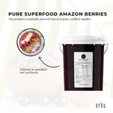 Organic Acai Powder 700g Bucket - Premium Superfood from Amazon Berries - Top-Down View