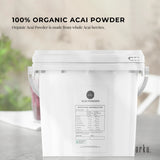 Orku 2.5kg Organic Acai Powder Brazilian Berry Smoothie Bowl Ingredient - Front View