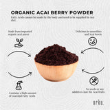 Orku 2.5kg Organic Acai Powder Brazilian Berry Smoothie Bowl Ingredient - Rear View