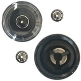 1x 150ml Glass Salt or Pepper Grinder 12cm - Adjustable Ceramic Core Short Mill - 45-Degree Angle