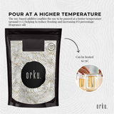 1Kg Golden 464 Soy Wax Flakes - 100% Pure Natural DIY Candle Melts Chips - Rear View