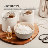 1Kg Golden 464 Soy Wax Flakes - 100% Pure Natural DIY Candle Melts Chips - Close-Up Angle