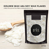2Kg Golden 464 Soy Wax Flakes - 100% Pure Natural DIY Candle Melts Chips - Side View