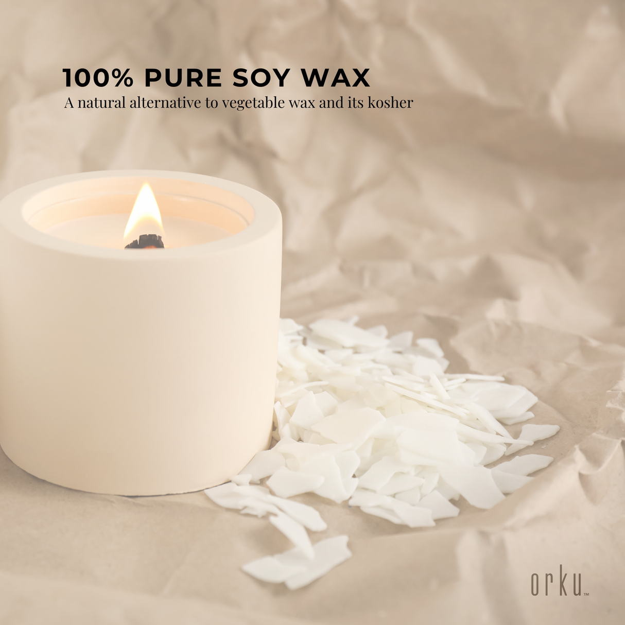5Kg Golden 464 Soy Wax Flakes - 100% Pure Natural DIY Candle Melts Chips