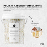 400g Golden 464 Soy Wax Flakes Bucket - 100% Pure Natural DIY Candle Melts Chips - 45-Degree Angle