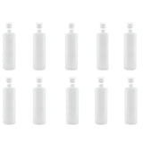 Kitchee 10x 250ml Natural HDPE Round Bottle + 28/410 Caps - Empty Plastic Food Storage