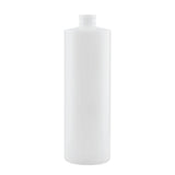 Kitchee 10x 250ml Natural HDPE Round Bottle + 28/410 Caps - Empty Plastic Food Storage