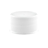 10x 500ml Clear HDPE Round Bottle + 28/410 Caps - Empty Plastic Food Storage - Top-Down View