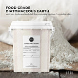 Orku 300g Fine Diatomaceous Earth Tub - Food Grade FCC Fossil Shell Flour Powder - Front View
