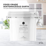 Orku 1.4Kg Fine Diatomaceous Earth Tub - Food Grade Fossil Shell Flour Powder - Front View
