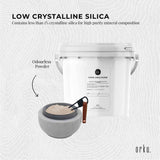 Orku 1.4Kg Fine Diatomaceous Earth Tub - Food Grade Fossil Shell Flour Powder - 45-Degree Angle