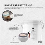 1.4Kg Organic Fine Diatomaceous Earth Tub - Food Grade Fossil Shell Flour Powder - 45-Degree Angle