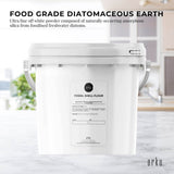 Orku 1.4Kg Fine Diatomaceous Earth Tub - Food Grade Fossil Shell Flour Powder - Front View