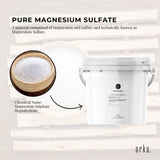 Orku 5kg Epsom Salt Tub - Magnesium Sulphate For Bath Skin Body Skin Care - Top-Down View