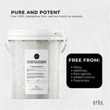 800g Magnesium Chloride Flakes Hexahydrate Tub -  Organic USP Food Grade Salt - Side View