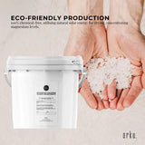 3.8Kg Magnesium Chloride Flakes Hexahydrate Tub - Organic USP Food Grade Salt - Rear View