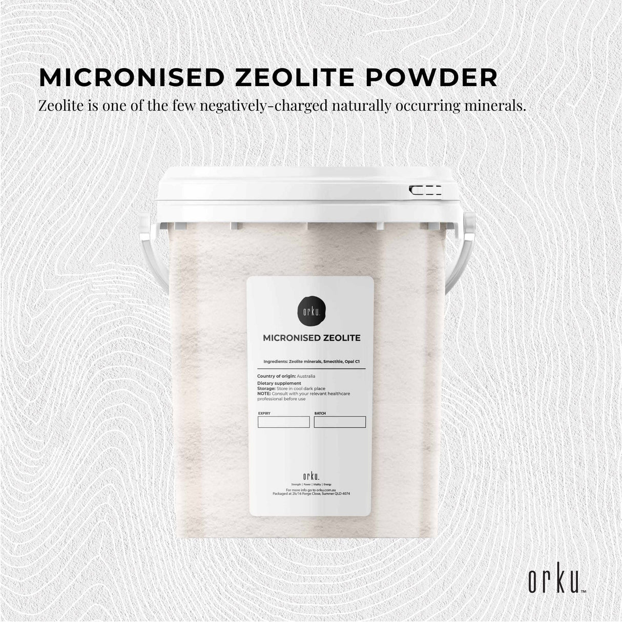 800g Premium Micronised Volcamin Zeolite Powder - High Absorption Mineral Supplement