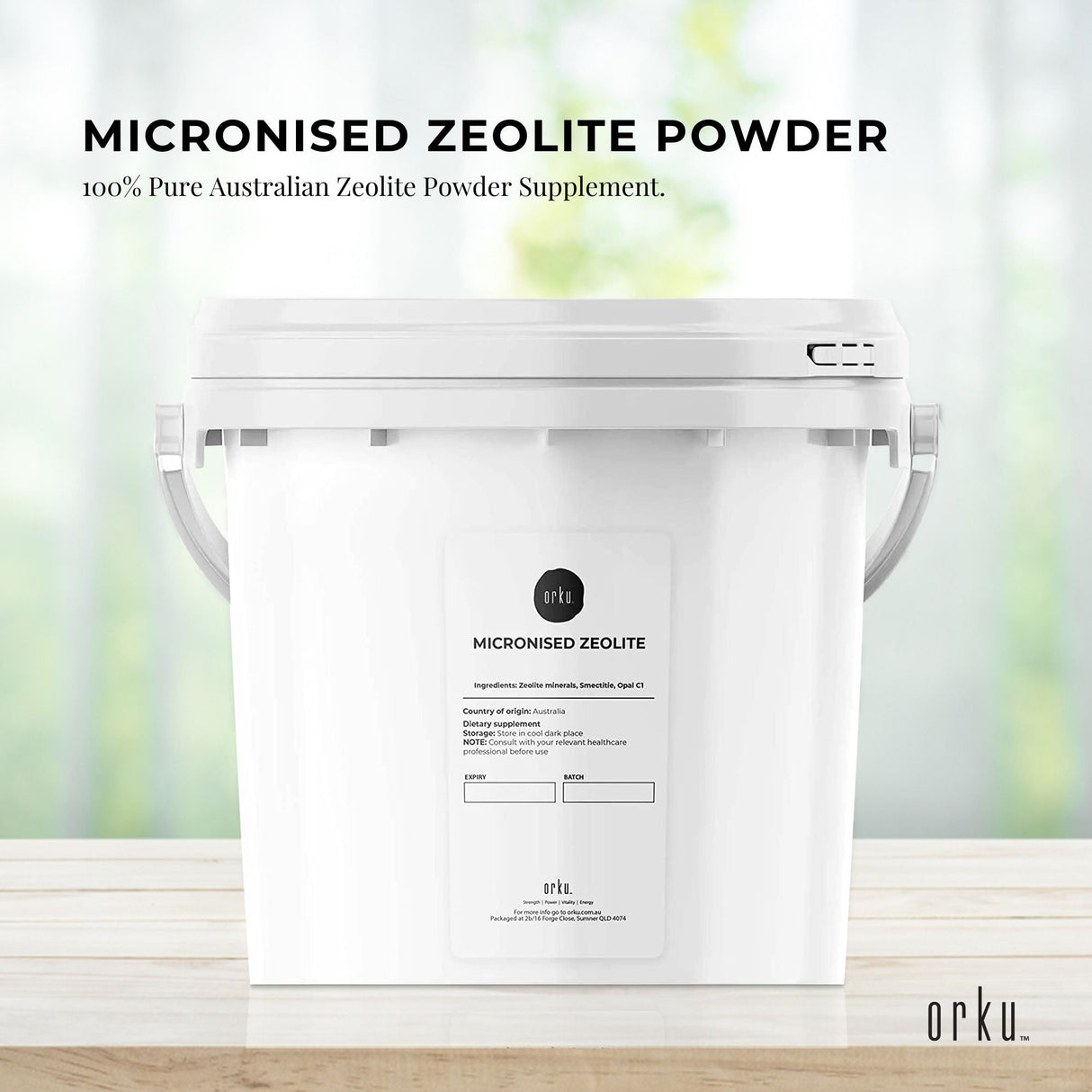 1.3kg Ultra-Fine Micronised Clinoptilolite Zeolite Powder - Volcamin Mineral Supplement