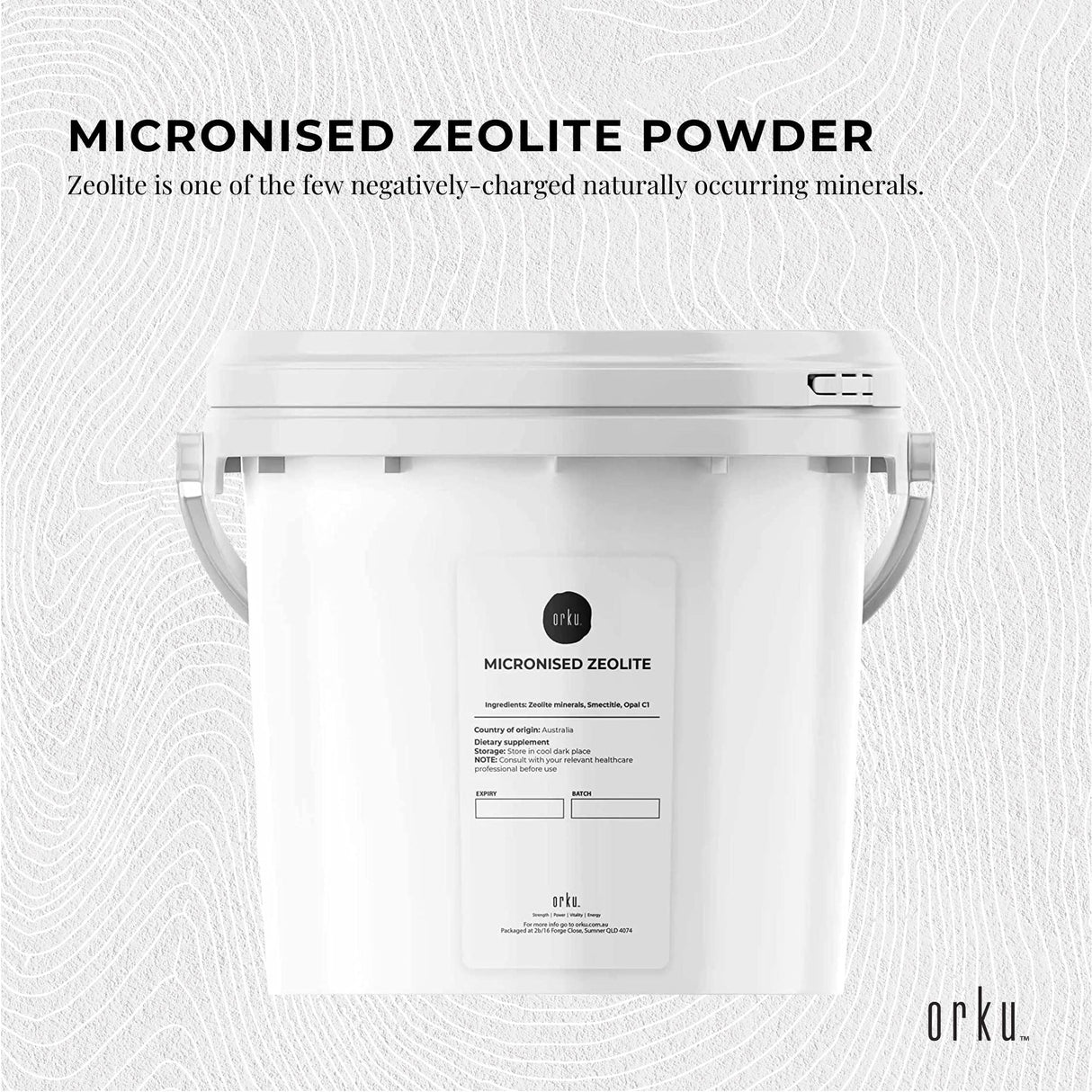 1.3kg Ultra-Fine Micronised Clinoptilolite Zeolite Powder - Volcamin Mineral Supplement