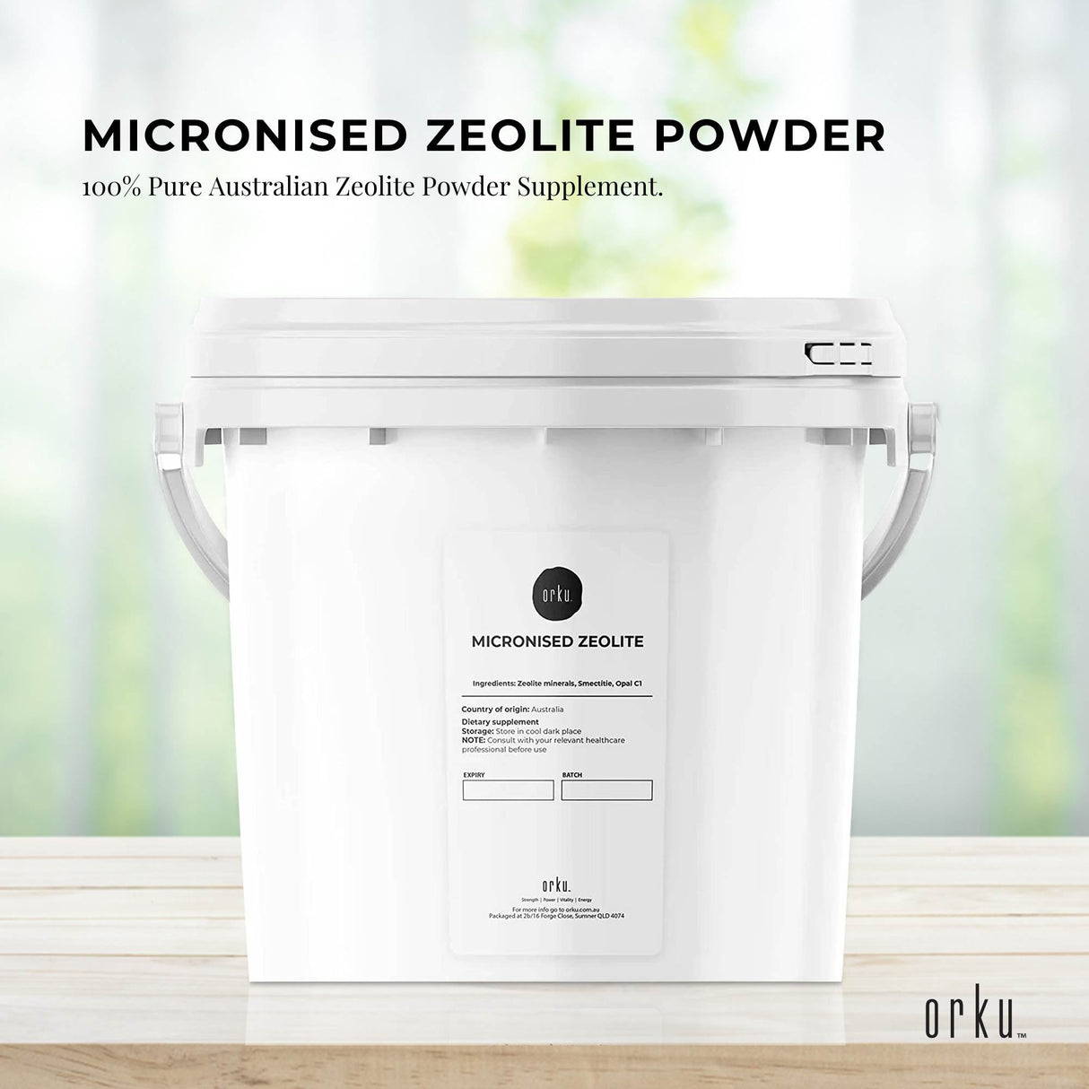1.3kg Ultra-Fine Micronised Clinoptilolite Zeolite Powder - Volcamin Mineral Supplement