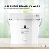 Orku 3kg Ultrafine Micronised Zeolite Powder Tub Natural Clinoptilolite Mineral - Front View