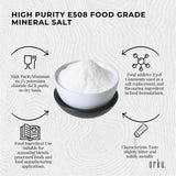 Orku 100g Potassium Chloride Powder (KCl) - Food Grade E508 Salt Substitute - Top-Down View