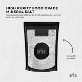 Orku 400g Potassium Chloride Powder (KCl) - Food Grade E508 Salt Substitute - Side View
