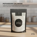 Orku 1Kg Potassium Chloride Powder (KCl) - Food Grade E508 Salt Substitute - Front View
