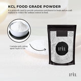1Kg Food Grade Potassium Chloride Powder - Pure E508 Salt Alternative for Nutritional Enrichment - Top-Down View