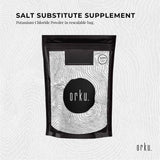 2Kg Potassium Chloride Powder - Pure E508 Food Grade Salt Substitute Replacer - Side View