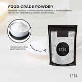 Orku 2Kg Potassium Chloride Powder (KCl) - Food Grade E508 Salt Substitute - 45-Degree Angle