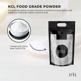 Orku 5Kg Potassium Chloride Powder (KCl) - Food Grade E508 Salt Substitute - Top-Down View