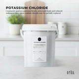 Orku 1.3Kg Potassium Chloride Powder (KCl) Tub - Food Grade E508 Salt Substitute - Front View
