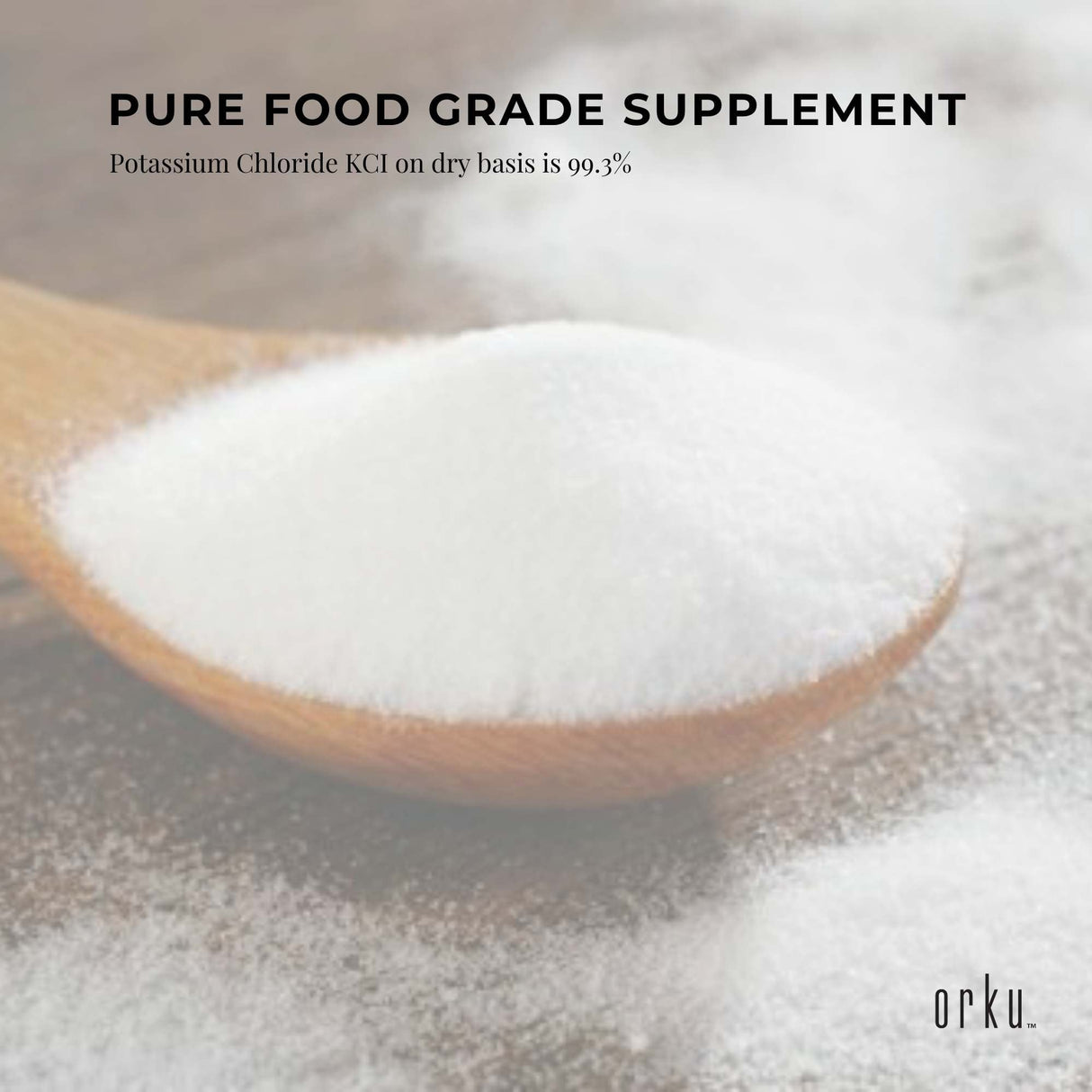 1.3Kg Food Grade Potassium Chloride Powder - Pure KCL E508 Supplement in Resealable Tub