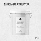 1.3Kg Potassium Chloride Powder Tub - Pure KCL E508 Food Grade Replacer - Side View