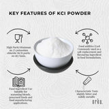 Orku 5Kg Potassium Chloride Powder (KCl) Tub - Food Grade E508 Salt Substitute