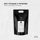 20Kg Bulk Pure L-Ascorbic Acid Vitamin C Powder - Pharmaceutical Grade Antioxidant Supplement - Top-Down View
