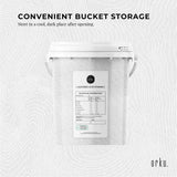 Orku 1.3Kg Vitamin C Powder in Tub Pure L-Ascorbic Acid - USP Grade Non-GMO - Side View