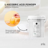 Orku 1.3Kg Vitamin C Powder in Tub Pure L-Ascorbic Acid - USP Grade Non-GMO