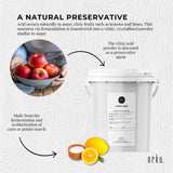 1.2Kg Food Grade Citric Acid Powder - Anhydrous, GMO-Free, Preservative for Cooking and Manufacturing - Top-Down View