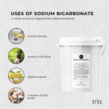 1.3Kg Sodium Bicarbonate Tub - Food Grade Bicarb Baking Soda Hydrogen Carbonate - 45-Degree Angle