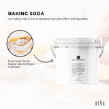 5Kg Sodium Bicarbonate Tub - Food Grade Bicarb Baking Soda Hydrogen Carbonate - Top-Down View