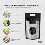 Orku 5Kg Sodium Bicarbonate Food Grade Baking Soda Aluminium Free NaHCO3 Powder - Rear View