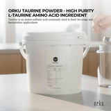 Orku 5kg Taurine Powder Tub - High Purity L-Taurine Amino Acid Ingredient - Front View