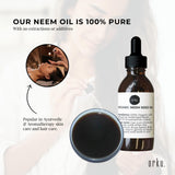 Orku 25ml Organic Neem Seed Oil - Debitterised Cold Pressed Azadirachtin Indica - Top-Down View