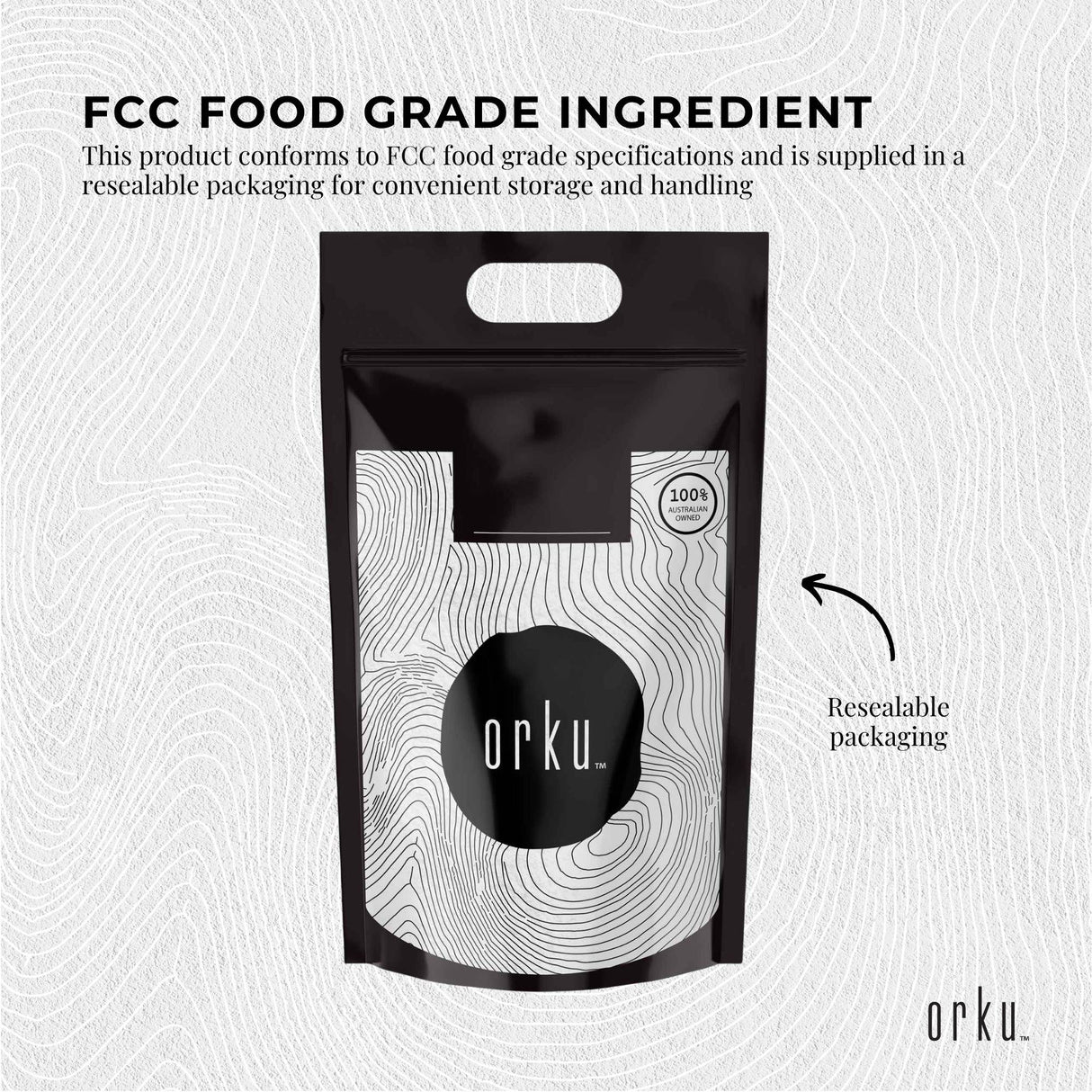 Orku 5Kg Potassium Bicarbonate Powder - Food Grade Pure FCC Brewing Baking